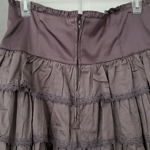 Layered tiered ruffle corset skirt gray - Picture 6 of 8